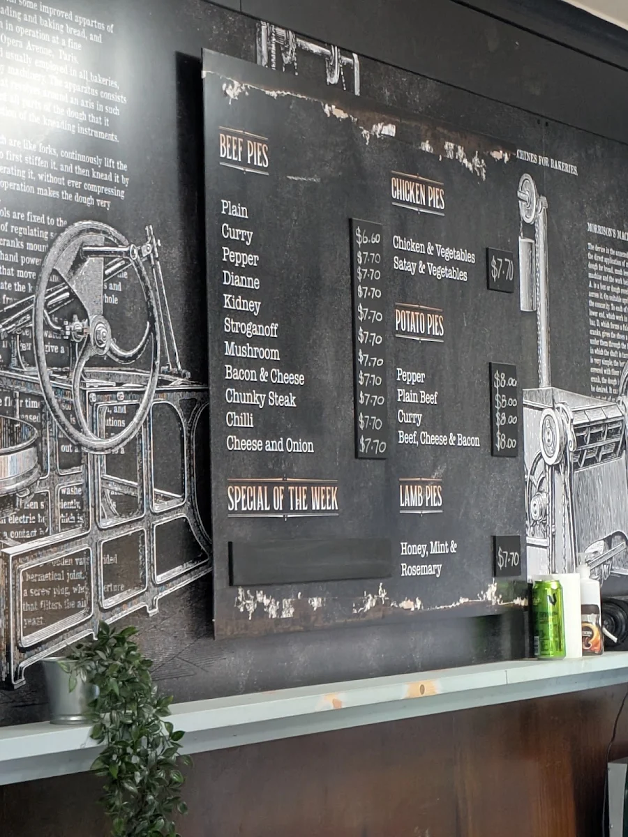 Menu, Gunna Doo Bakery