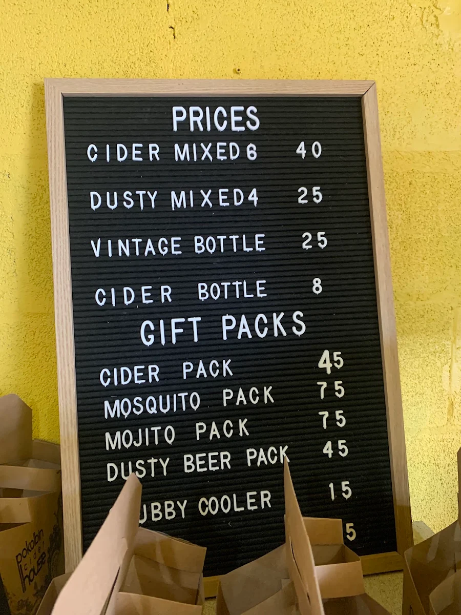 Menu, Sabor Dessert Bar