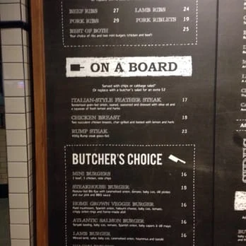 Menu, Ribs & Burgers Fortitude Valley