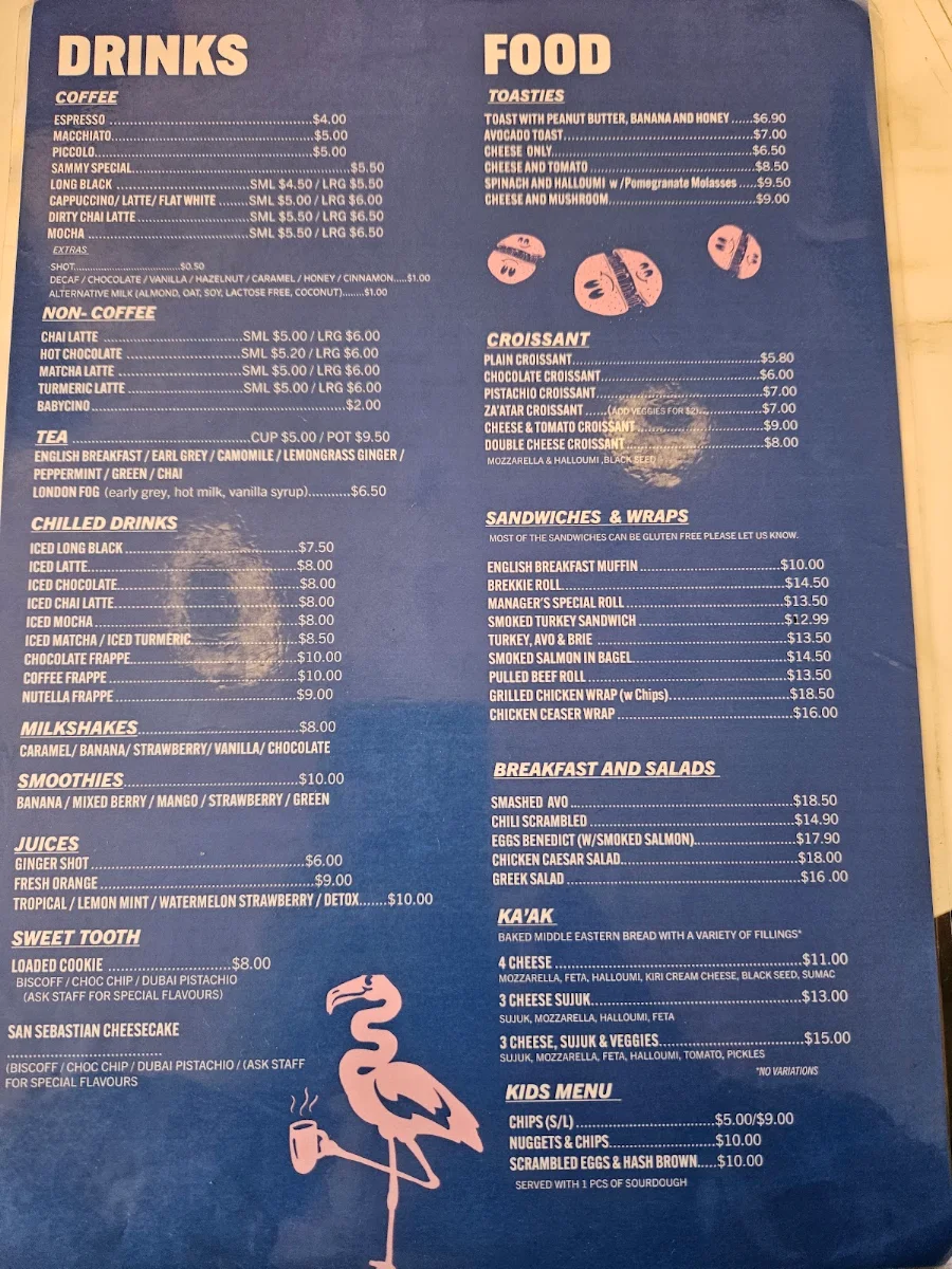 Menu, Soft Sip