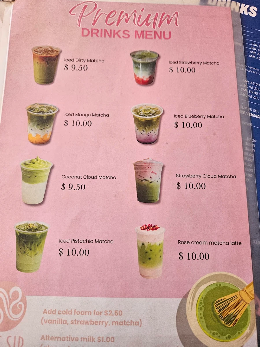 Menu, Soft Sip