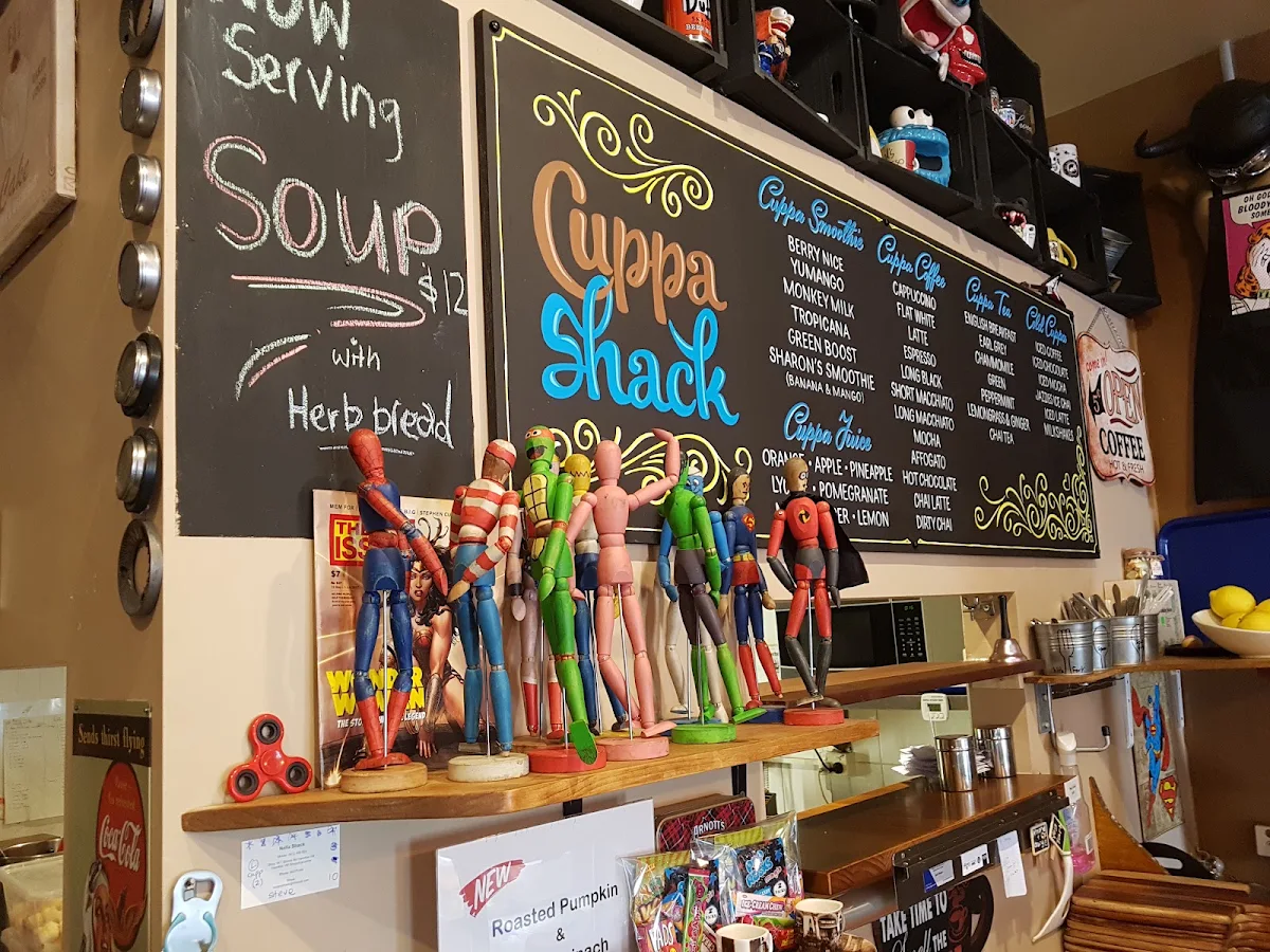 Menu, Cuppashack Coffee Lounge