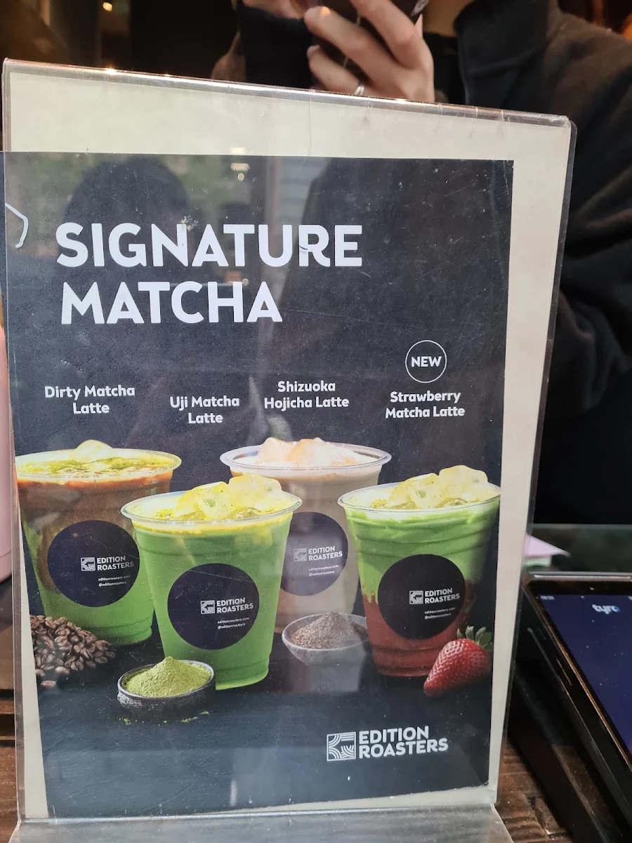 Menu, Edition Roasters MidCity