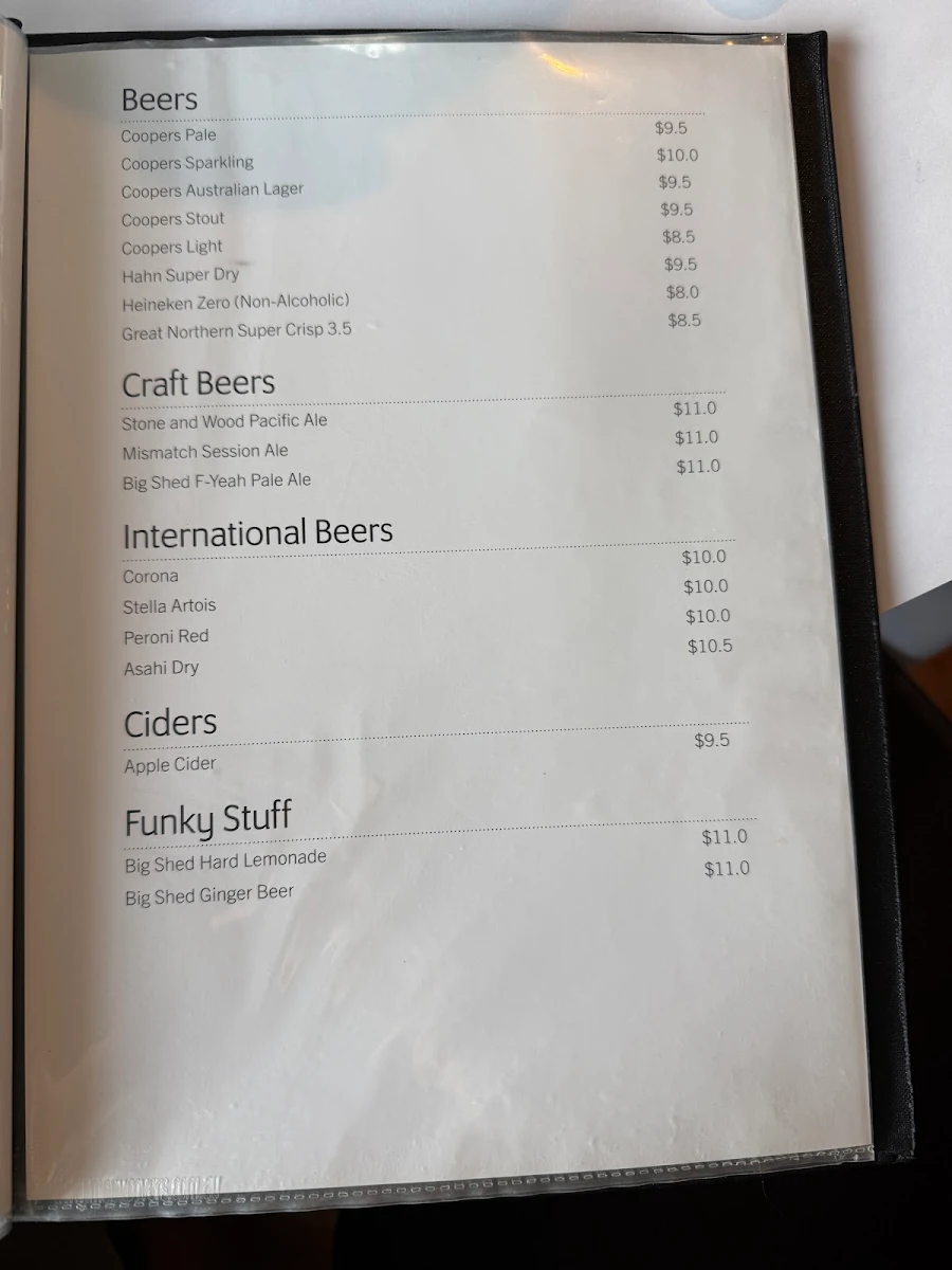 Menu, Secrets by the Sea