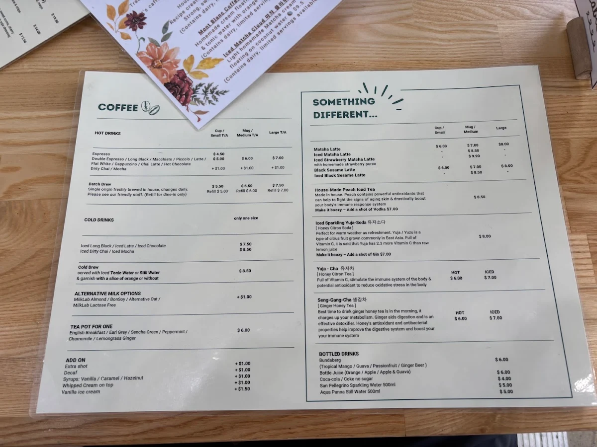 Menu, Hello, Stranger