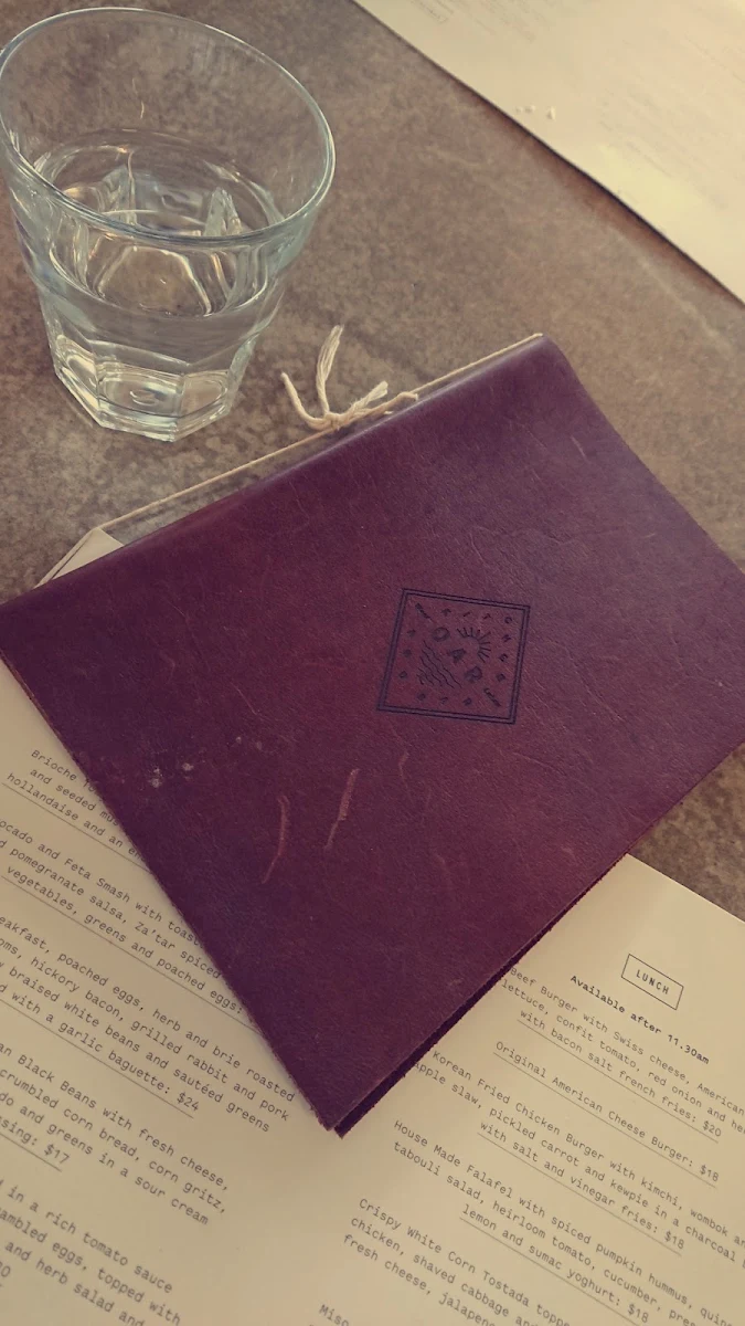 Menu, OAR