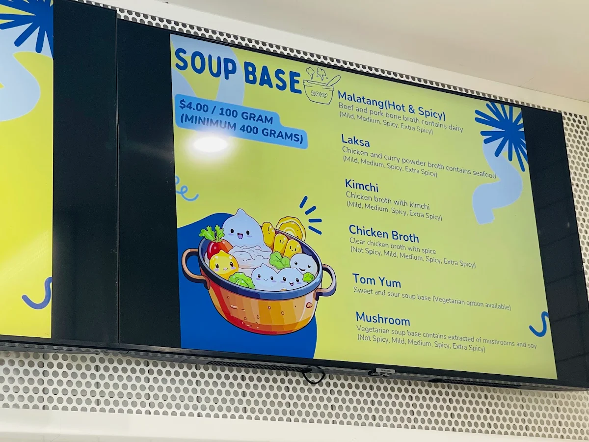 Menu, 100°C Hot Pot