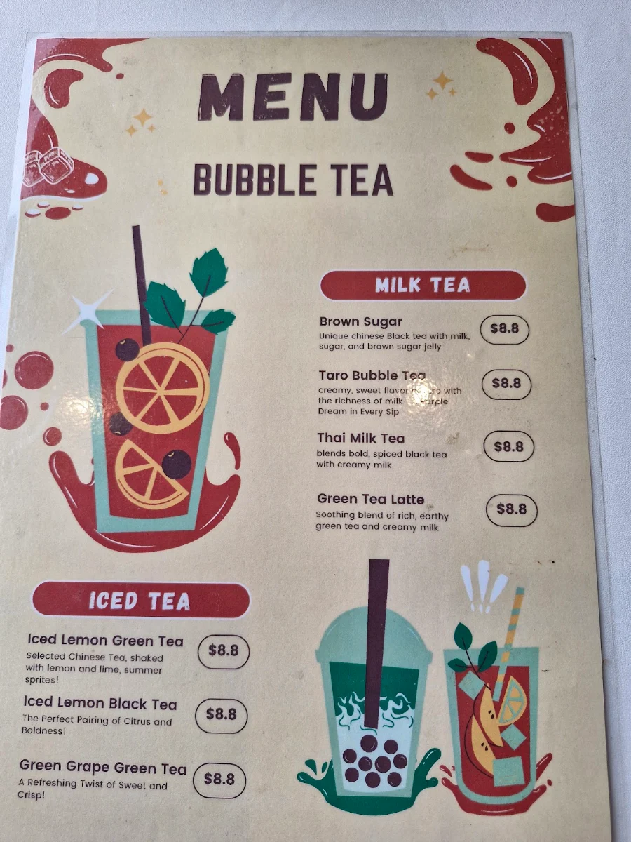 Menu, Don Don Dumpling
