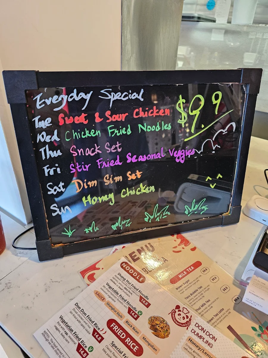 Menu, Don Don Dumpling