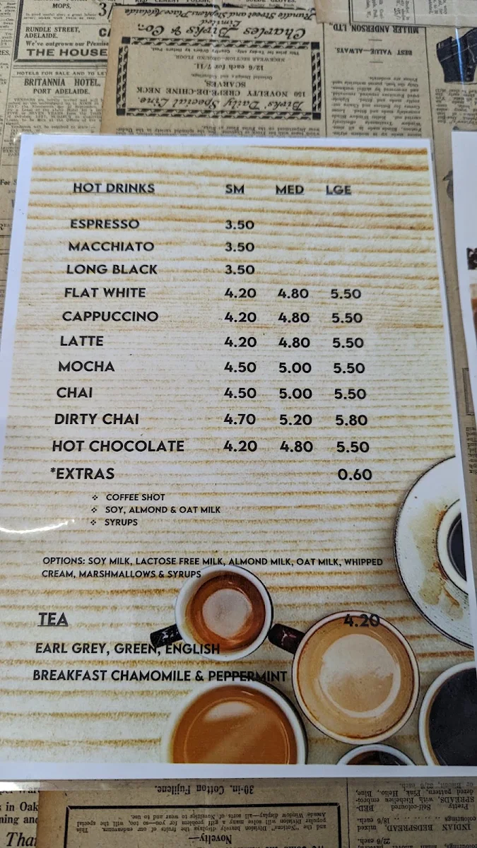 Menu, Country Cafe and Homewares