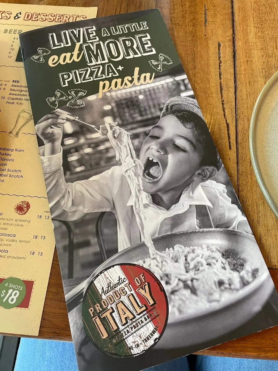 Menu, Product of Italy Kellyville