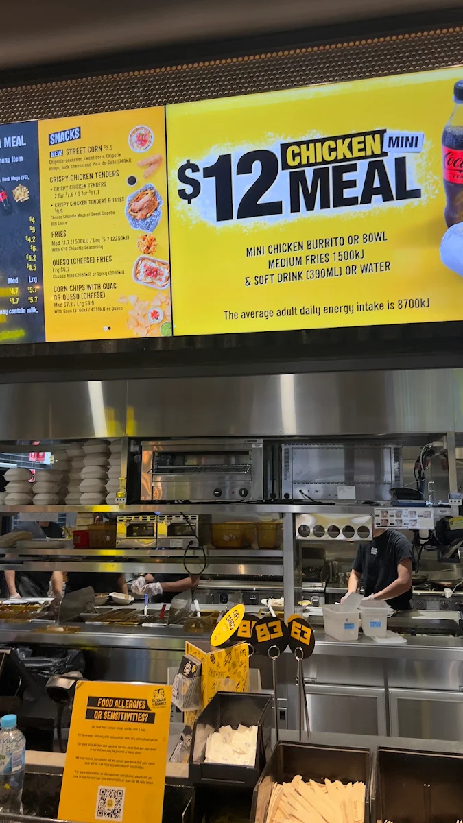 Menu, Guzman y Gomez - Mosman