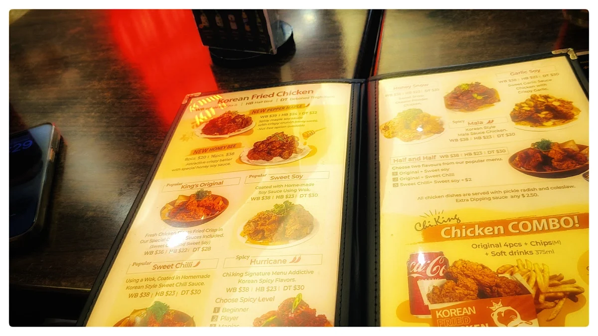 Menu, Chi.King Korean Fried Chicken at Willows