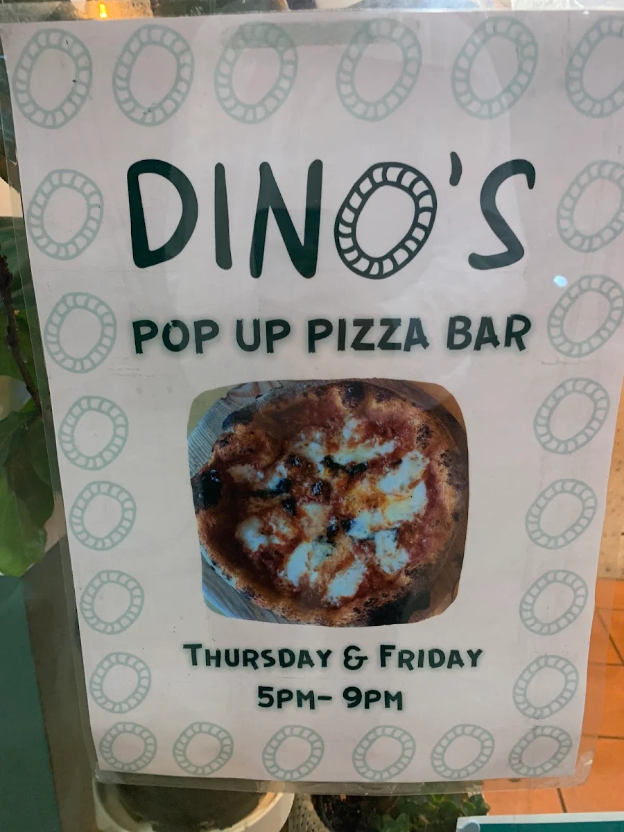 Menu, Dino’s Five Dock
