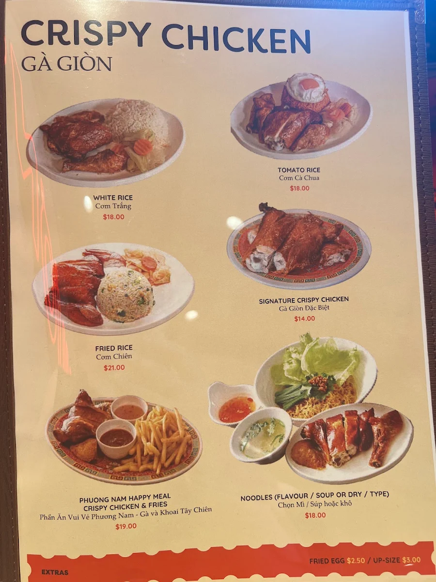 Menu, Phuong Nam