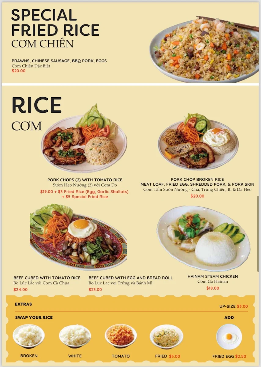 Menu, Phuong Nam