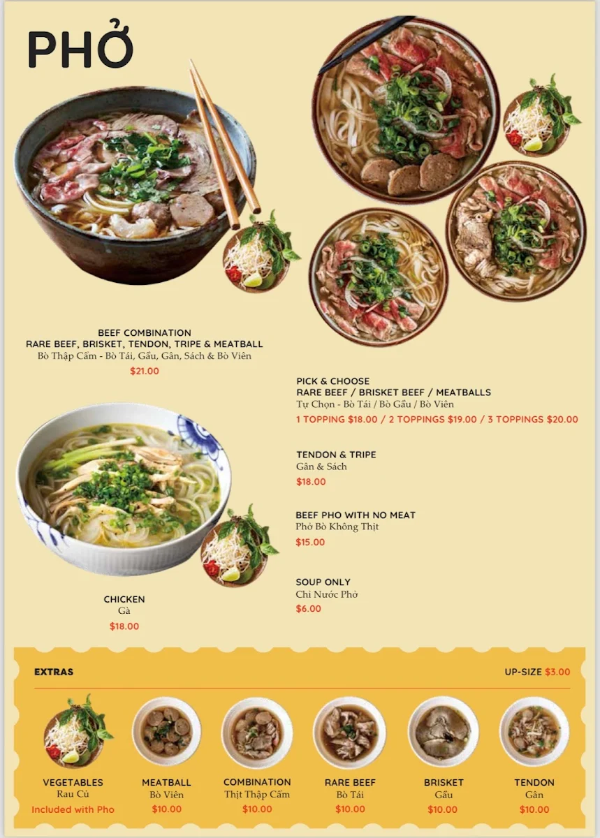 Menu, Phuong Nam
