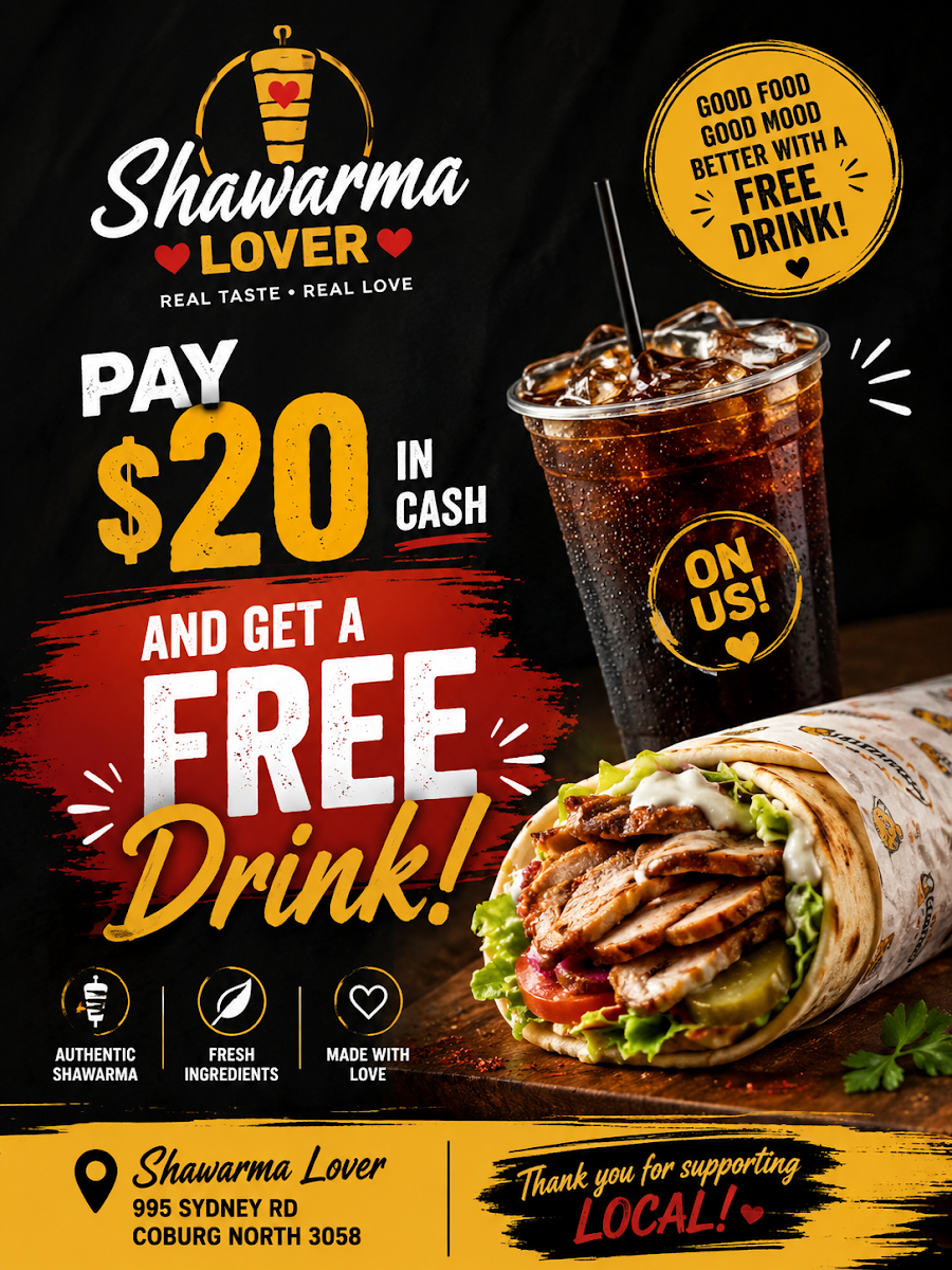 Menu, SHAWARMA LOVERs
