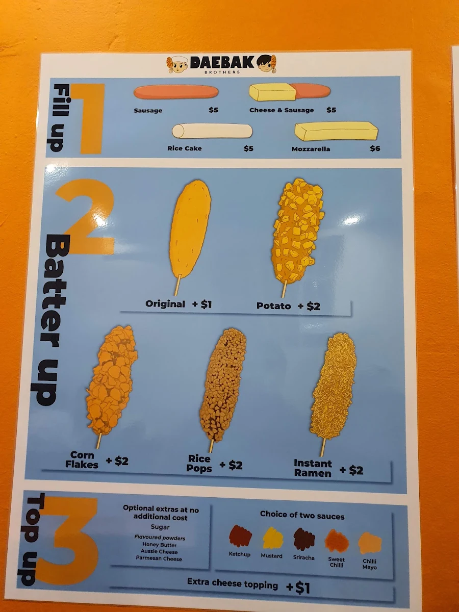 Menu, Daebak Brothers