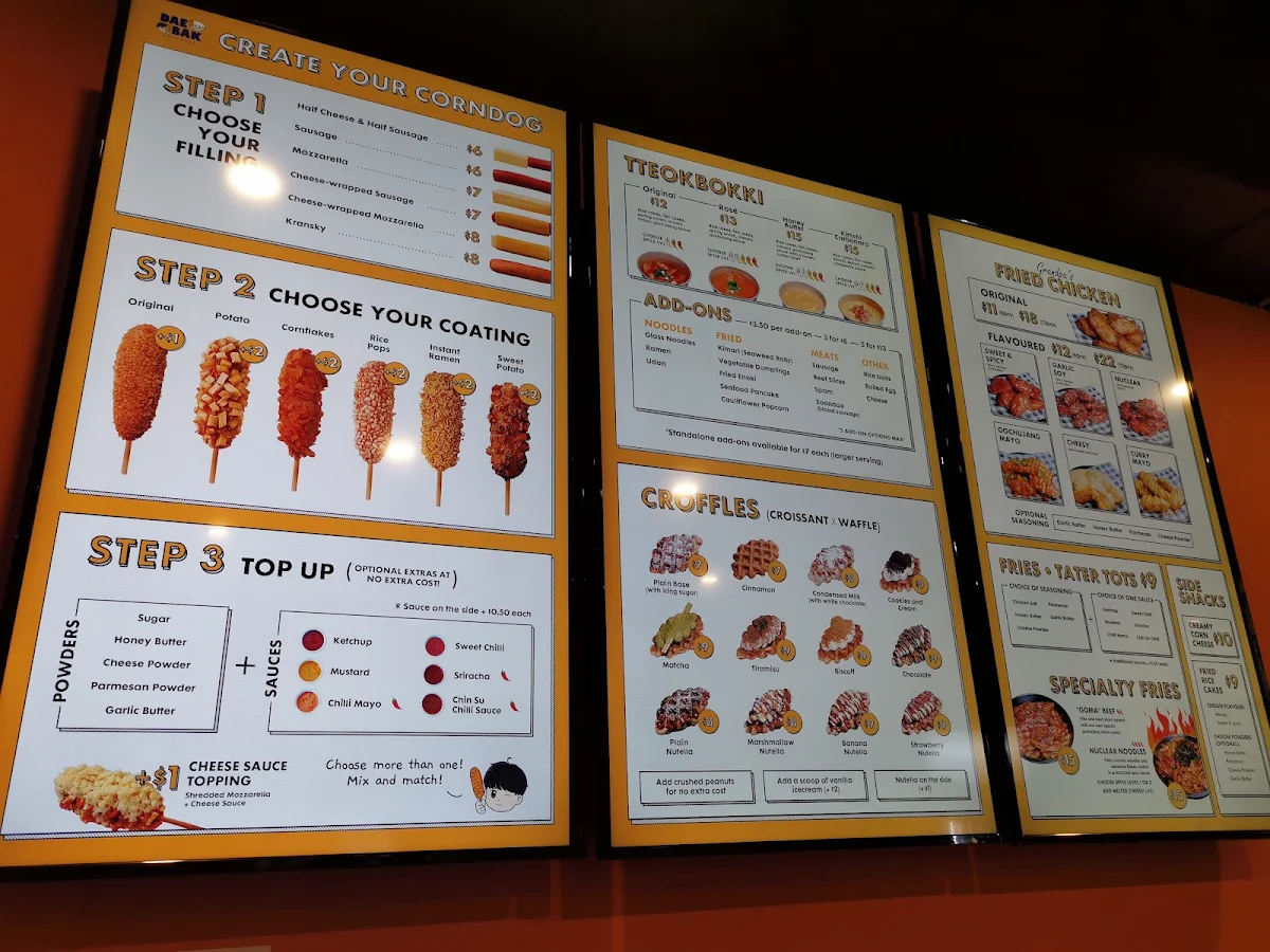Menu, Daebak Brothers