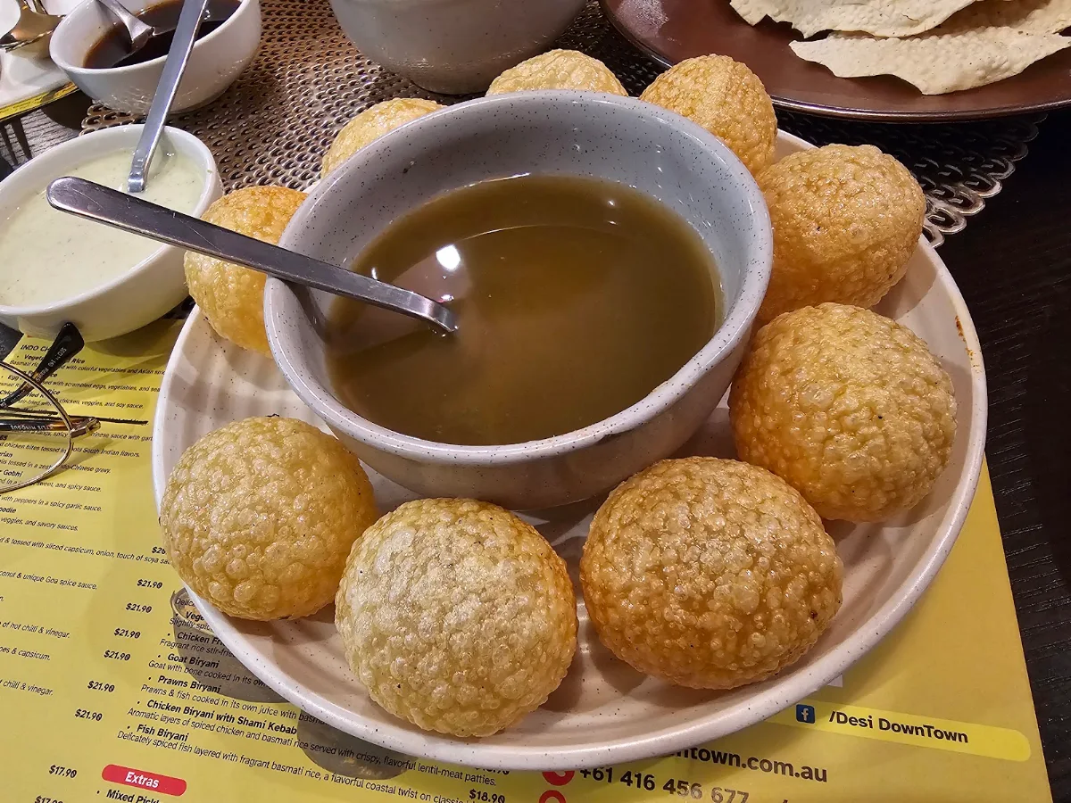 Menu, Desi DownTown