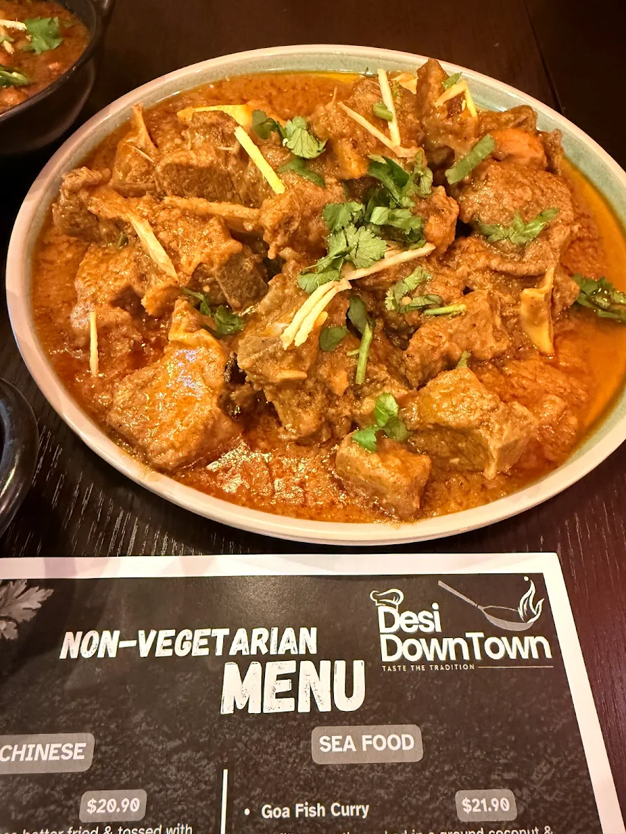 Menu, Desi DownTown