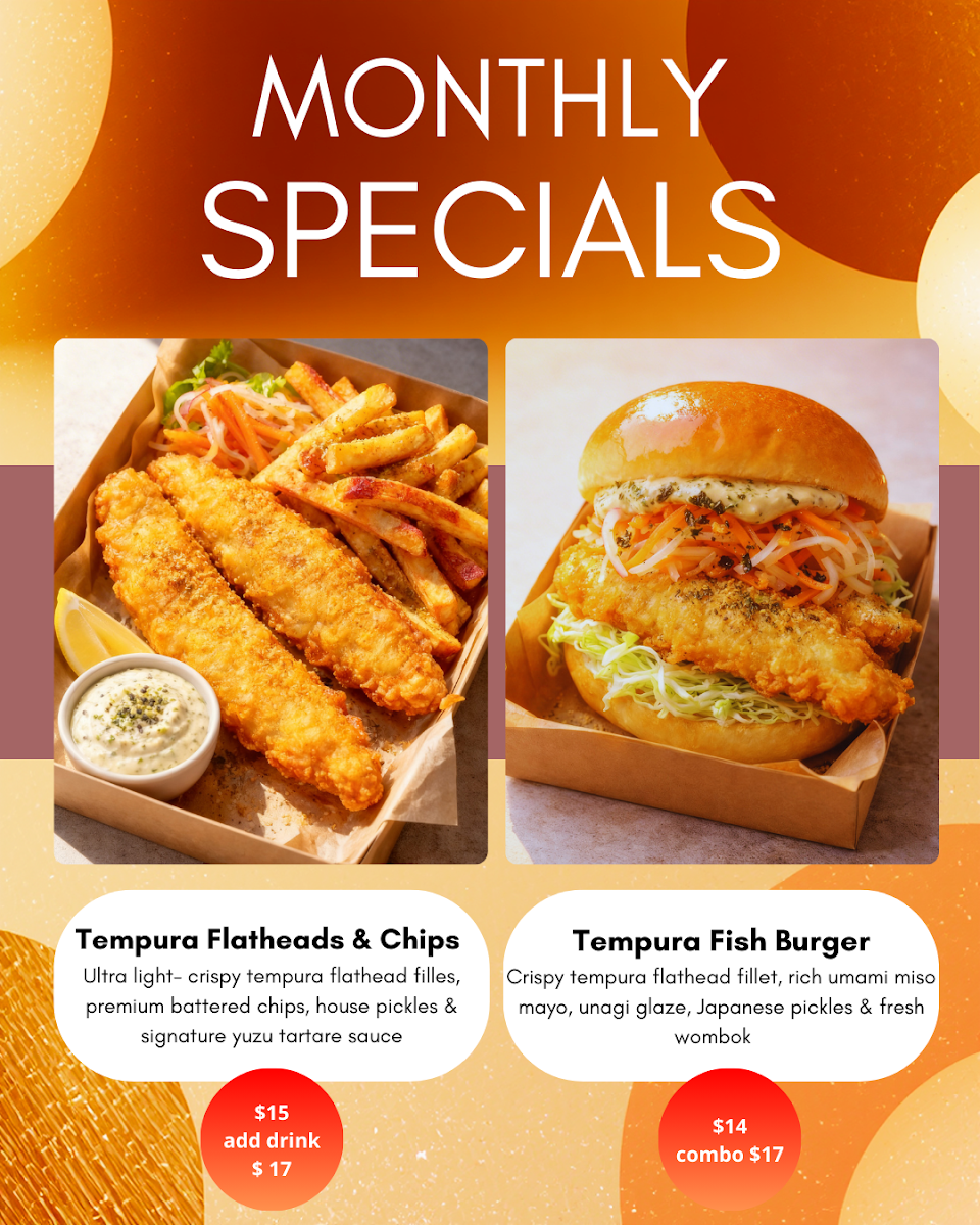 Menu, 5TW BURGERS CO. PRESTON