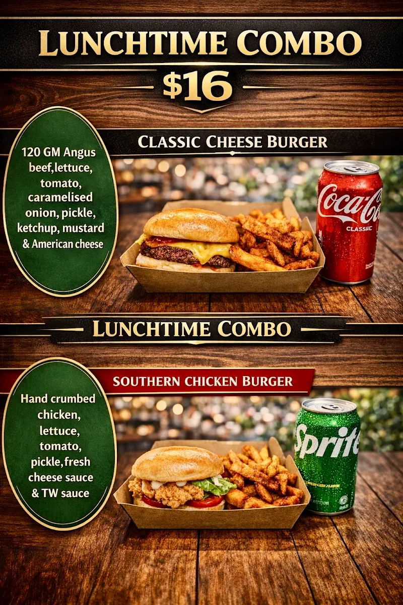 Menu, 5TW BURGERS CO. PRESTON