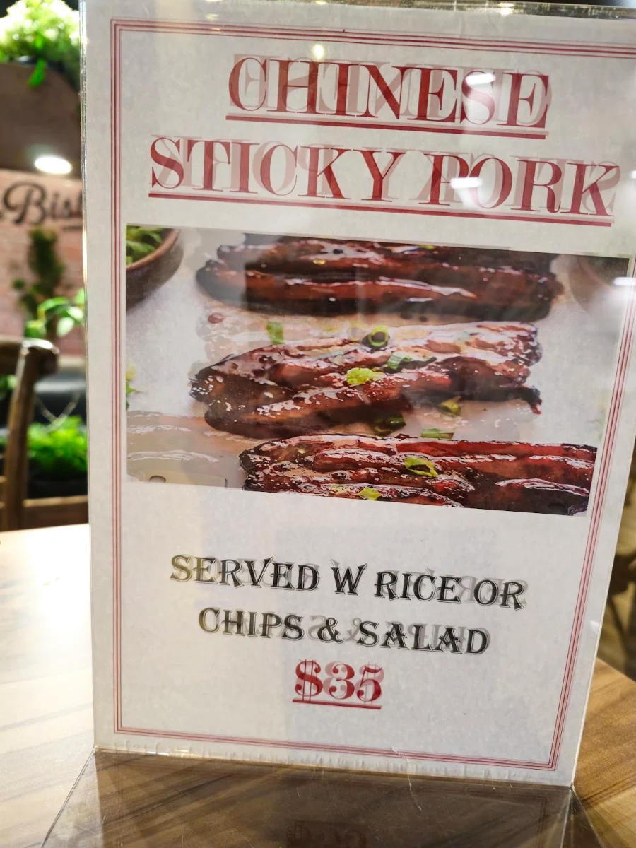 Menu, Pannawonica Tavern