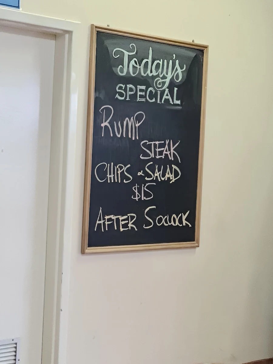 Menu, Pannawonica Tavern