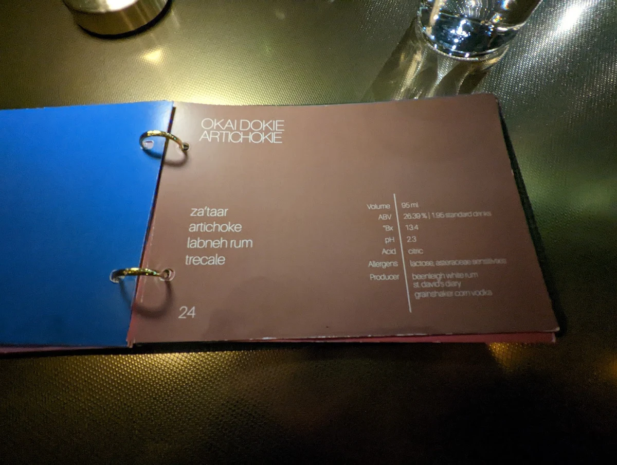 Menu, Bouvardia