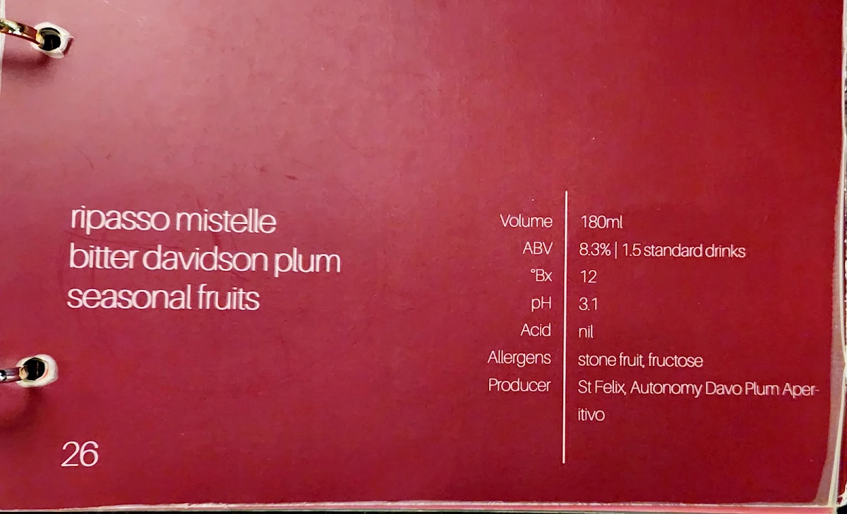 Menu, Bouvardia