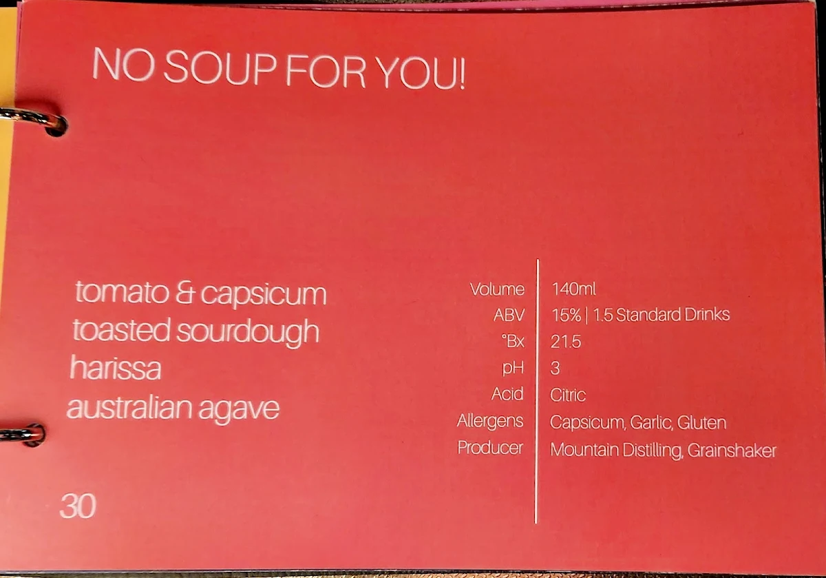 Menu, Bouvardia