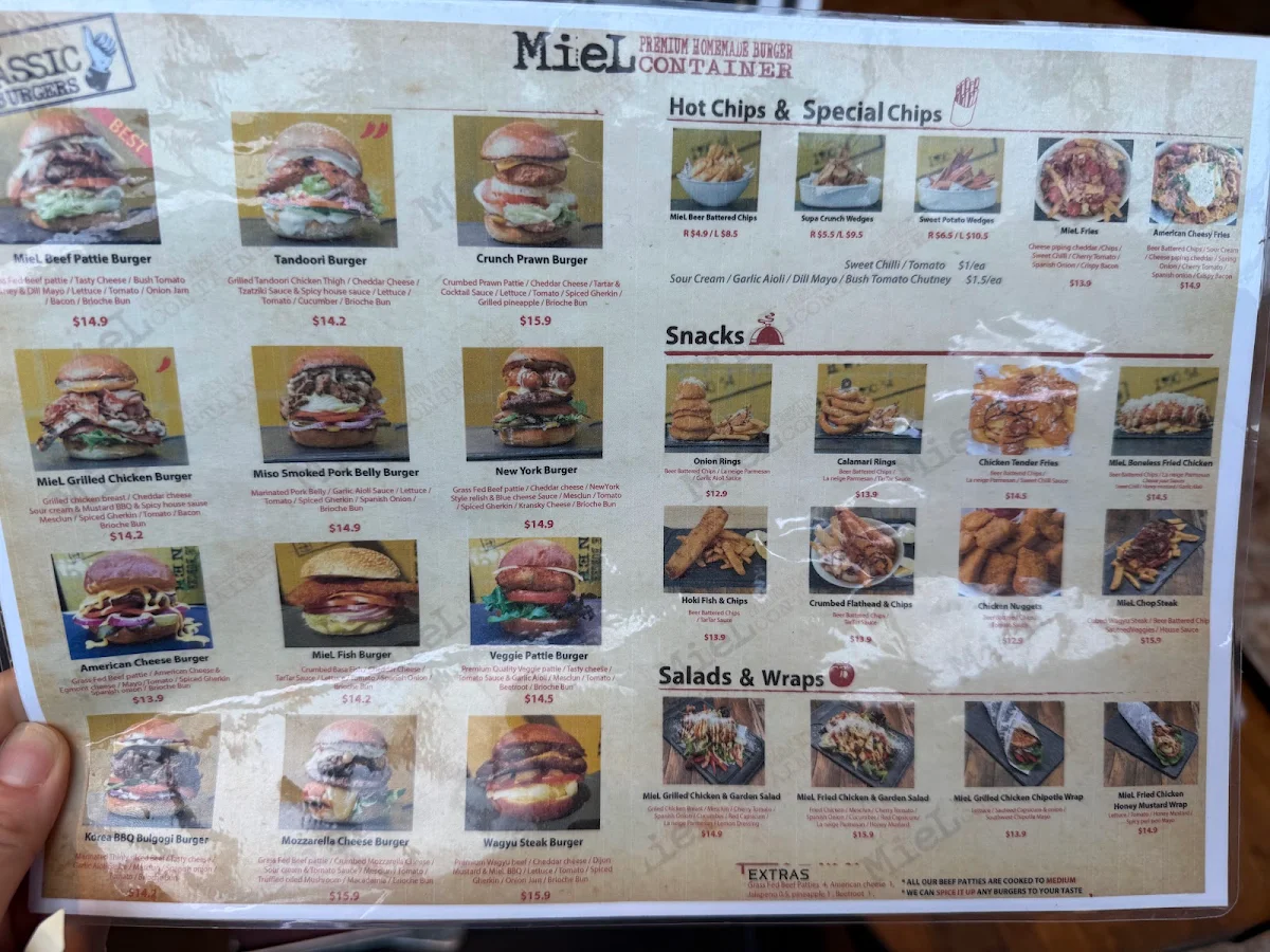 Menu, Miel Container