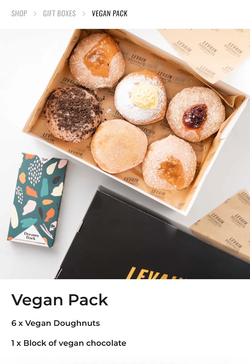 Menu, Levain Doughnuts