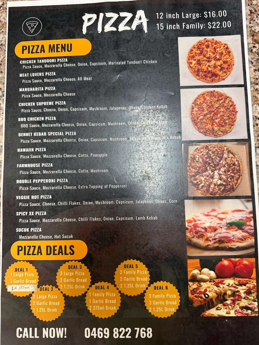 Menu, Bennet Kebab