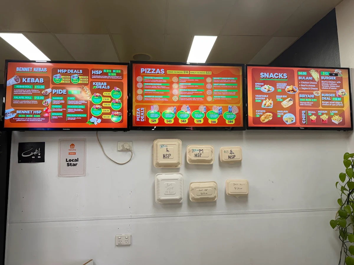 Menu, Bennet Kebab
