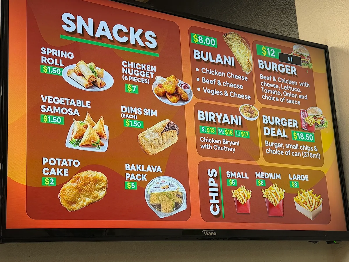 Menu, Bennet Kebab