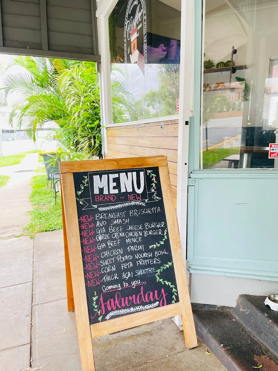 Menu, Cafe Gia