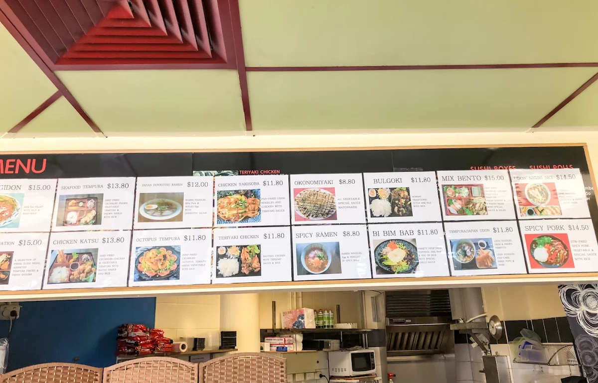 Menu, Eun Sushi