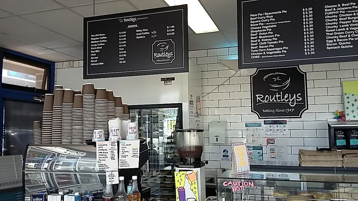Menu, Routleys Bakery Torquay