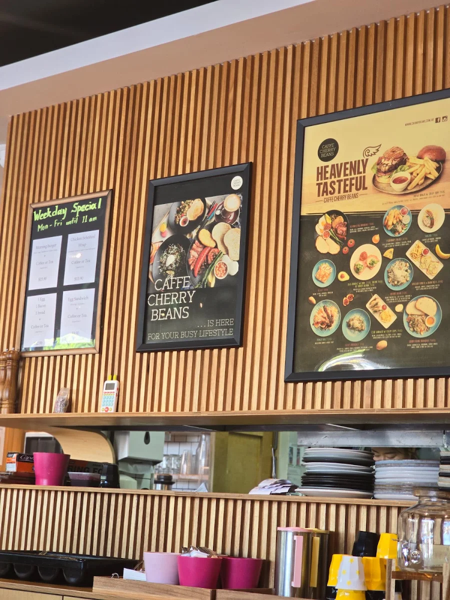 Menu, Caffe Cherry Beans