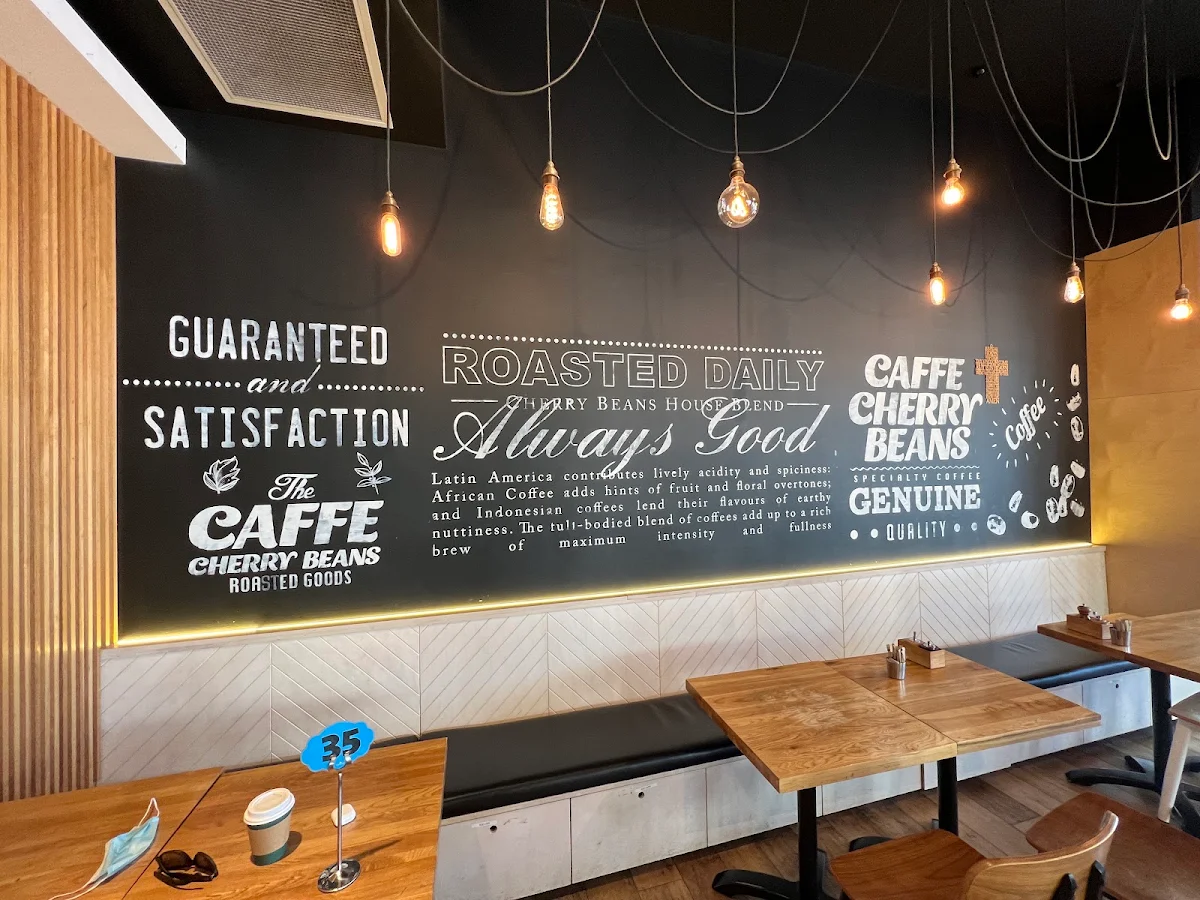 Menu, Caffe Cherry Beans