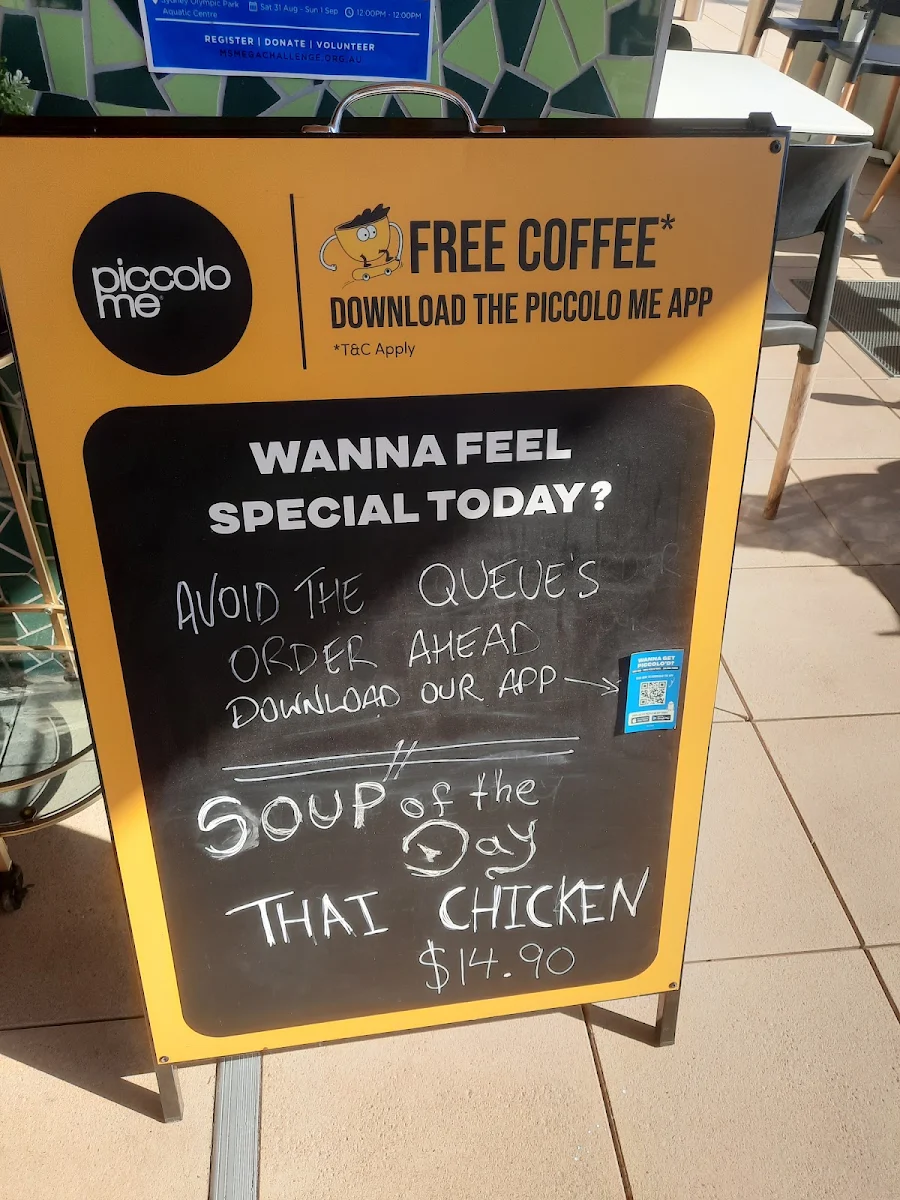 Menu, Piccolo Me Lidcombe
