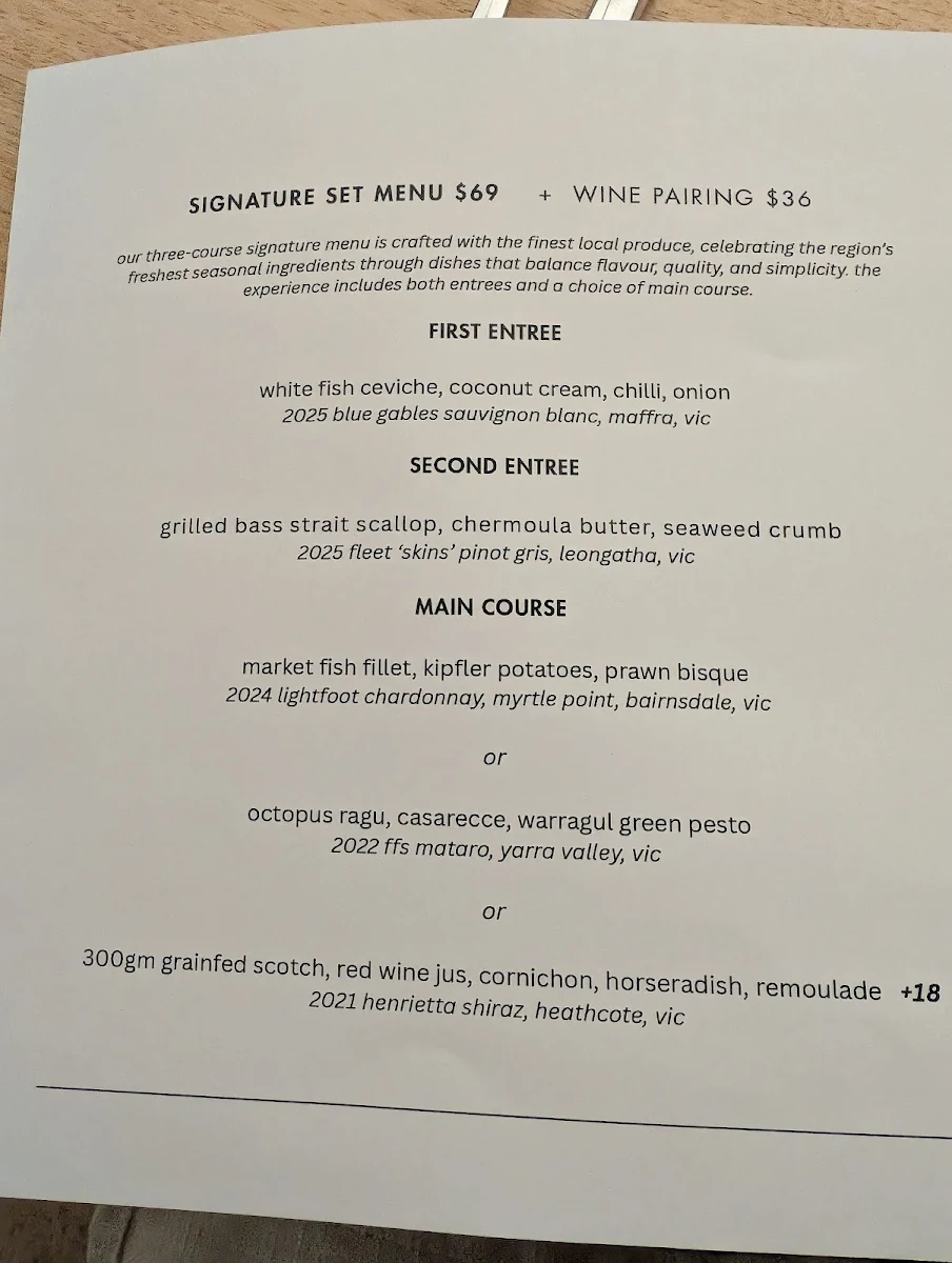 Menu, Sodafish