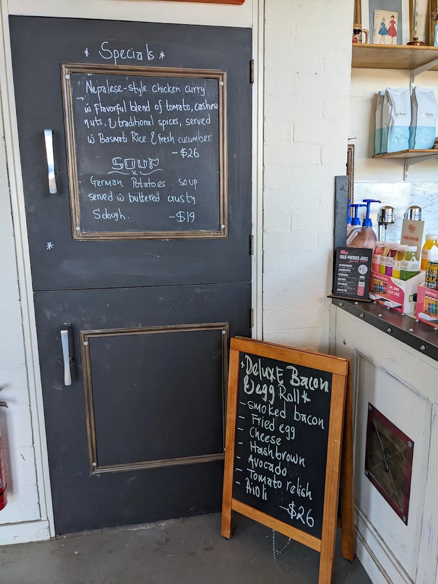 Menu, Salters Canberra