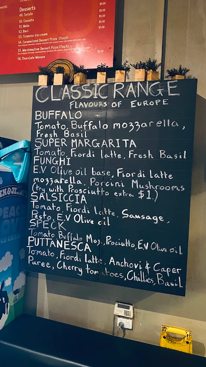Menu, Cielo Gourmet Pizza Pasta