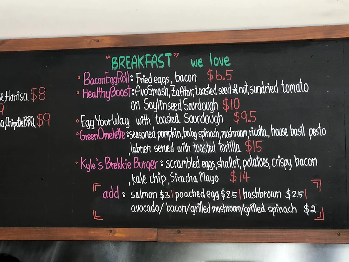 Menu, Cafe Coci Nero