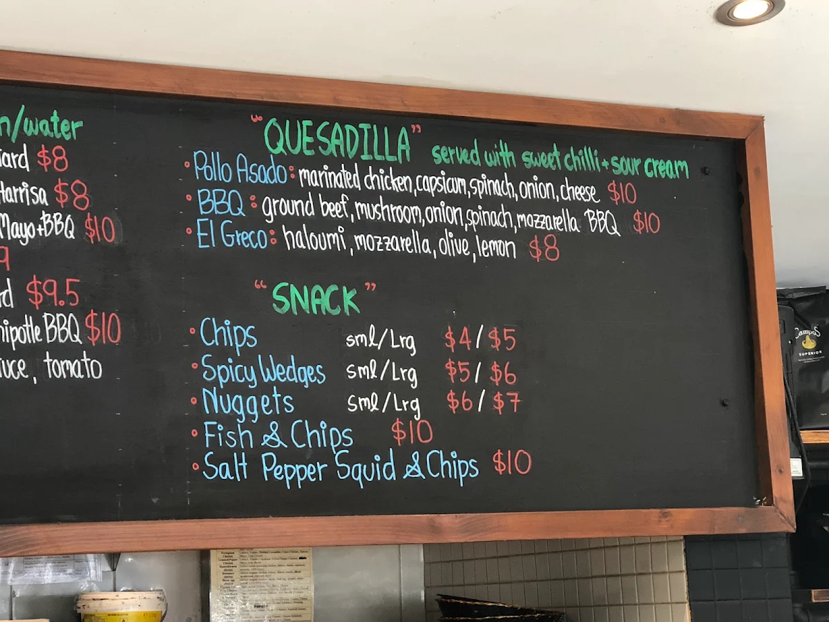 Menu, Cafe Coci Nero