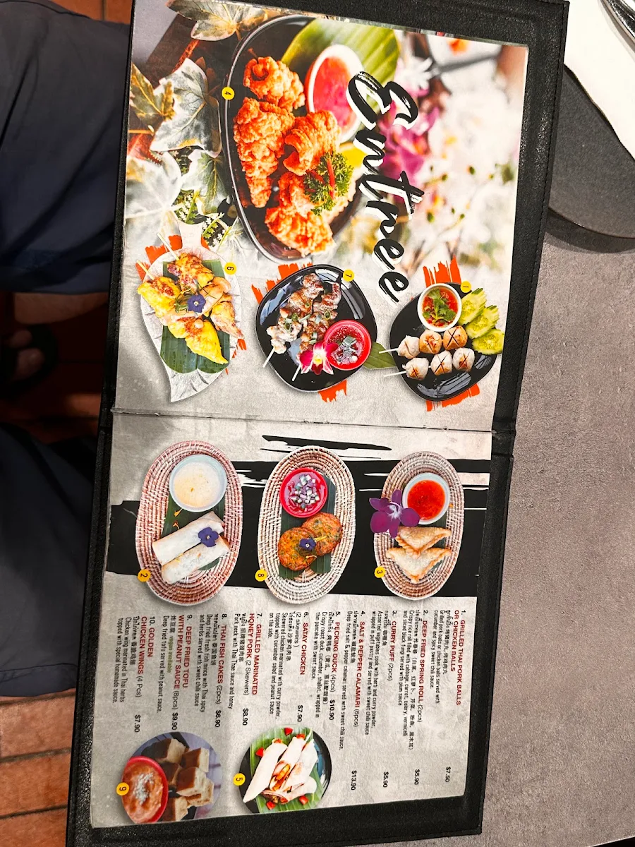 Menu, Thai Thae Hurstville rooftop Westfield